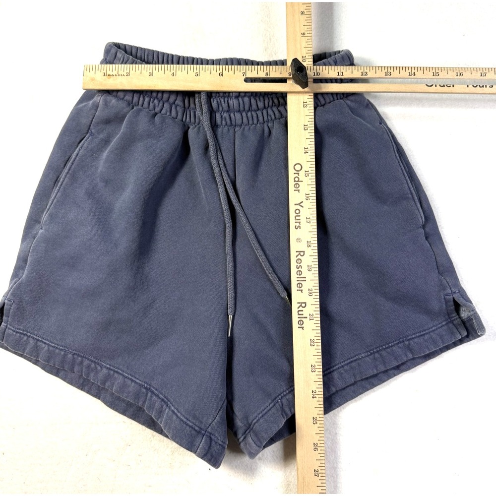 Abercrombie Sweat Shorts Womens Small Navy Fleece - Picture 3 of 4